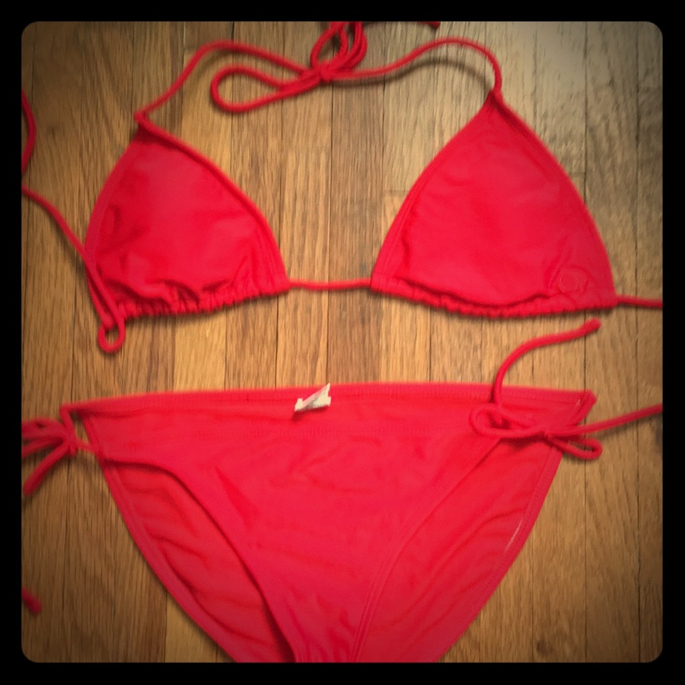 OP Red Two Piece Bikini